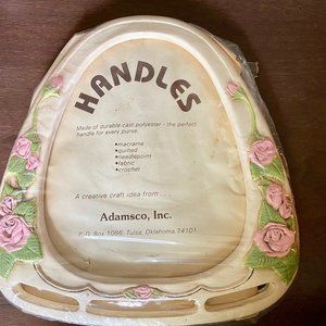 Vintage Adamsko Inc. Durable Cast Polyester 3D Flowers Bag Boho Cottage …